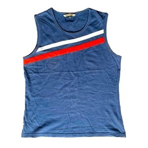 Y2k 100% cotton sport tank top girl size Medium, fits woman size petit S